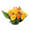 ARTIFICIAL BOUQUET OF FLOWERS ROSES AND HIBISCUS ASSORTED COLOURS