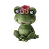 GARDEN FIGURINE - FROG WITH GLOWING EYES 30,5 x 22,5 x 37,5 CM LED