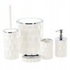 SET DE BAIE ROTUND 5 ELEMENTE ALB *4671