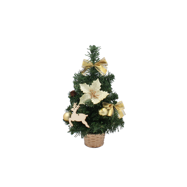 CHOINKA BOŻONARODZENIOWA 30 CM ZŁOTA *3872