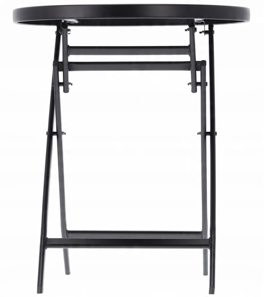 Masă rotundă pliabilă 60 x 70 cm negru *6636