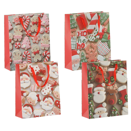 DARČEKOVÁ TAŠKA BOŽIE NARODENIE. "XMAS" 30 x 42 x 12 CM balenie=12ks *0580