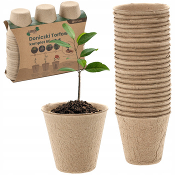 SET OF 60 PAPER POT 60X60MM