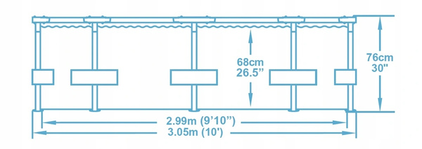 Steel Pro® MAX™  10' x 30"/3.05m x 76cm Pool