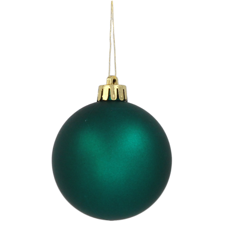 SET OF 12 BAUBLES 6 CM RED/GOLD/GREEN