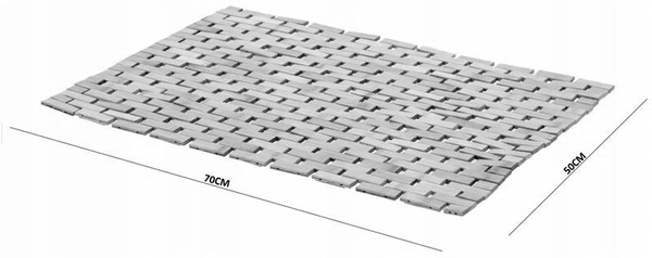 MATA ŁAZIENKOWA BAMBUSOWA "BARBADOS" 50 x 70 CM *3432