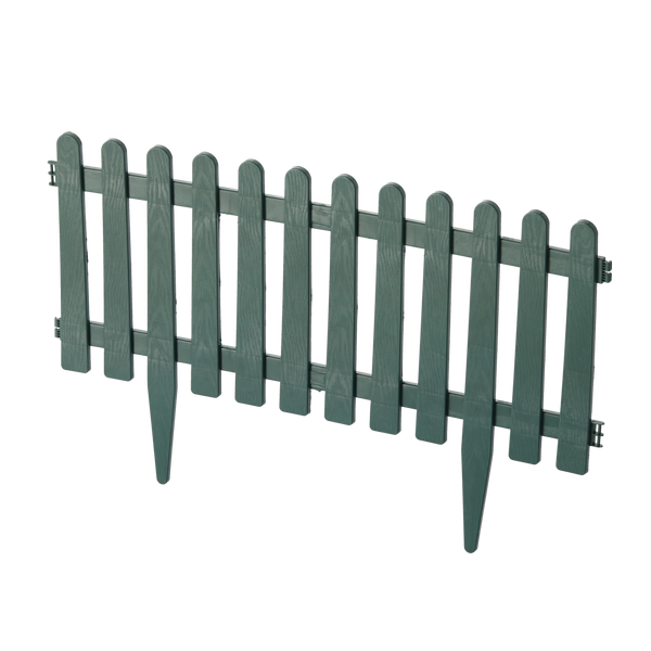 SET OF 4 GARDEN STAKES 55 x 34 CM GREEN
