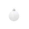 SET OF 16 BAUBLES 6 CM WHITE