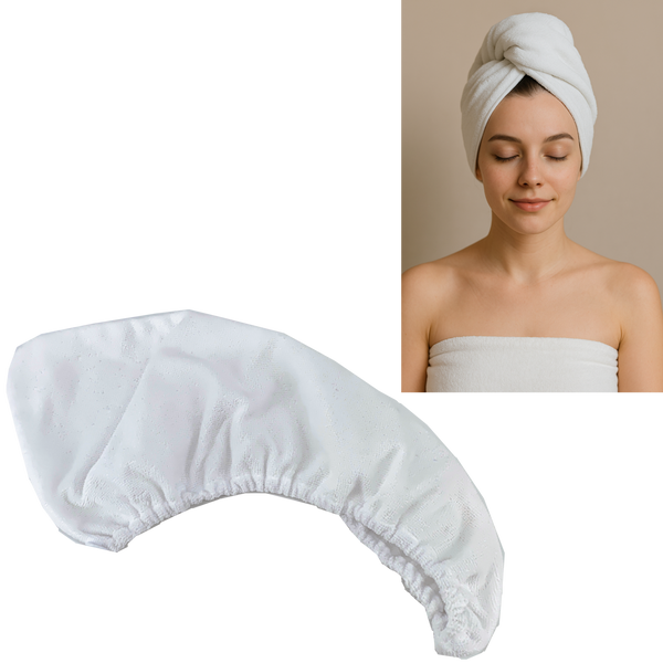 RĘCZNIK DO WŁOSÓW / TURBAN Z MIKROFIBRY 25 x 64 CM *2343