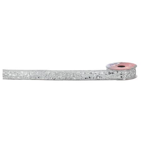 VIANOČNÁ DEKORAČNÁ STUHA 2,5 CM x 2,7 M MIX FARIEB  bal=36ks *4734