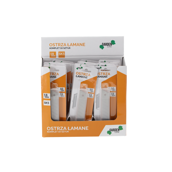 KPL. 10 OSTRÝCH LÁMAVÝCH NOŽŮ 18 MM disp=24kpl *1593