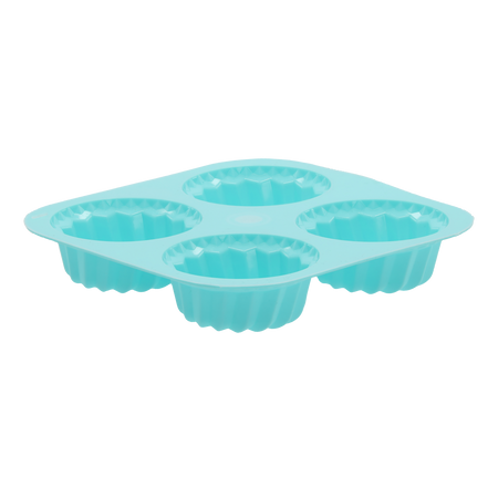 FORMA SILIKONOWA NA MUFFINKI 4 SZT *0580