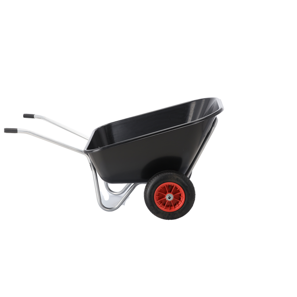 TACZKA OGRODOWA - POJEMNOŚĆ ZASYPOWA 280 L - CZARNA