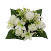 ARANJAMENT FLORAL ARTIFICIAL RĂNDURI ŞI LILIAC 25 x 27 x 27 CM MIX DE CULORI ambalaj=12 buc *2959