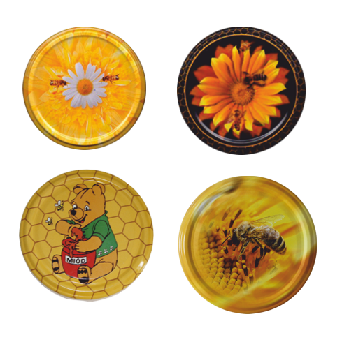 SET OF 10 LIDS DIA 82 BEE