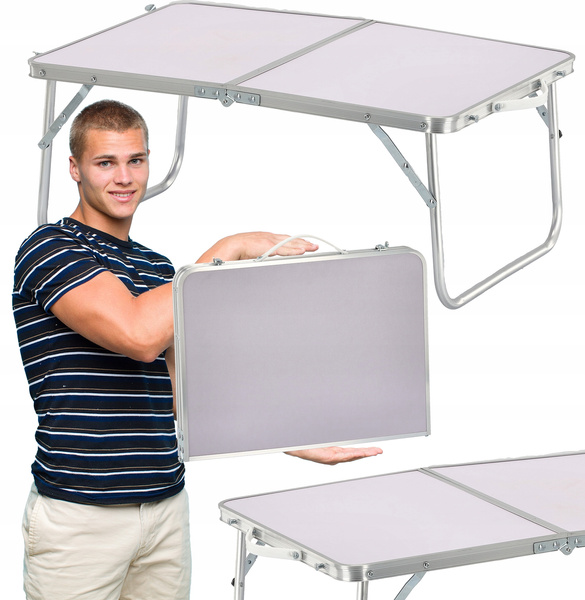 TOURIST FOLDING TABLE WHITE 60x40x26,5 CM
