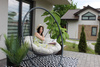 Scaun suspendat PATIO - perna bej deschis, cadru gri 115,5X140X167,5CM *9927