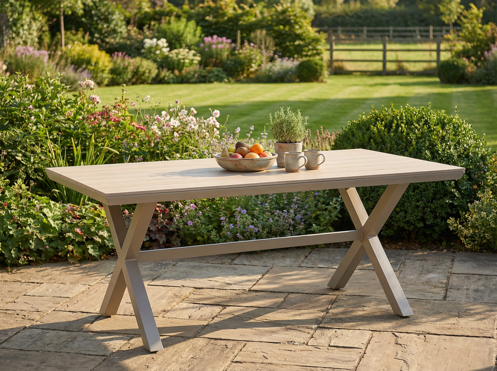 ALUMINIOWY STÓŁ OGRODOWY Z BLATEM POLYWOOD 180 x 100 x 75 CM BEŻOWY pol_pl_ALUMINIOWY-STOL-OGRODOWY-Z-BLATEM-POLYWOOD-180-x-100-x-75-CM-BEZOWY-2295_6