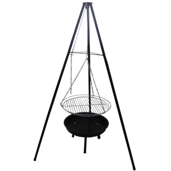 ADJUSTABLE HANGING GRILL ON TRIPOD 95 X 95 X 147 CM