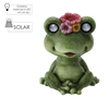 GARDEN FIGURINE - FROG WITH GLOWING EYES 30,5 x 22,5 x 37,5 CM LED