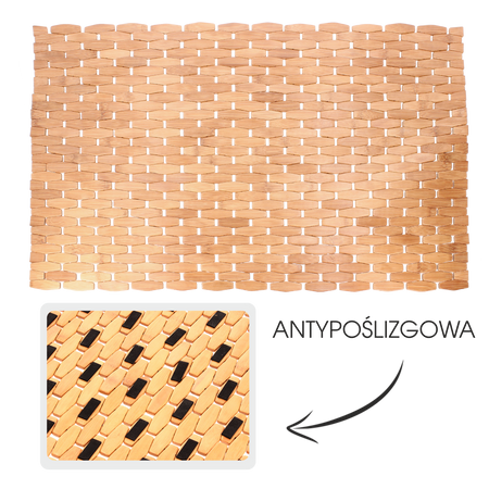 Kúpeľňová podložka z bambusu "GRENADA" 50 x 70 CM *3418