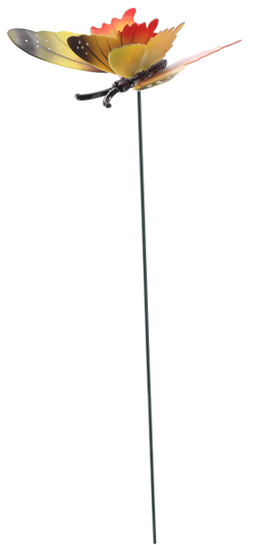 DECORATION ON A STAKE FOR A PLANT POT/GARDEN – BUTTERFLY 10 CM / 50 CM