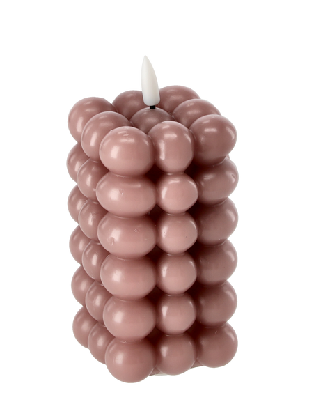CANDLE DIN CERAMICĂ LED - BUBBLE 6 x 11,5 CM MIX CULOARE *9324