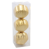 KPL. 3 BOMBEK 8 CM RED / GOLD / SILVER *3818