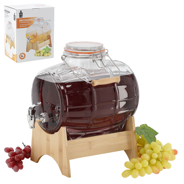 8L GLASS BEVERAGE DISPENSER