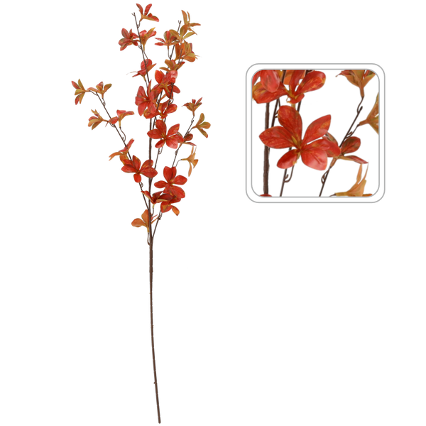 SZTUCZNA GAŁĄZKA - JESIENNE LIŚCIE 90 CM BRĄZOWY opak=24 szt *3506