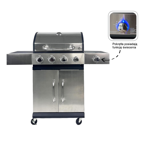 GRILL GAZOWY 4+1 Z REDUKTOREM 13 kW *5368