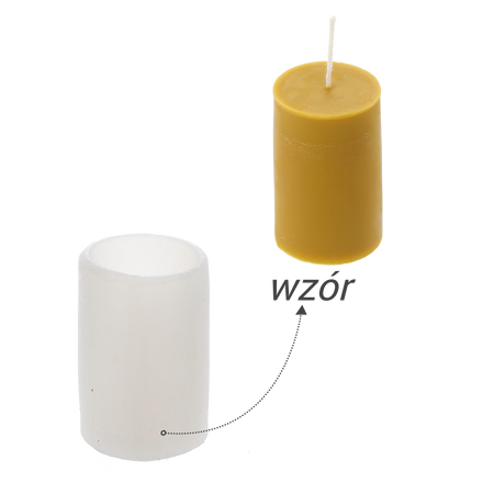 Silicone mold for candles smooth cylinder