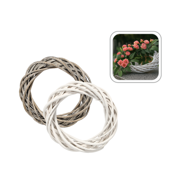 VENCOVKA Z VIDLICE 20 CM BIELA / ŠEDÁ *9340