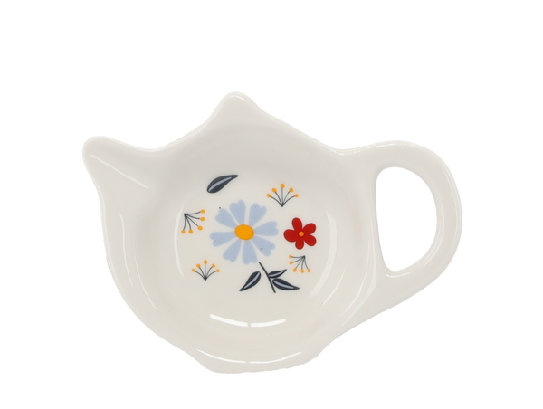 KPL. KUBEK PORCELANOWY 350ML + PORCELANOWA PODSTAWKA + ZAPARZACZ KWIATY *6101