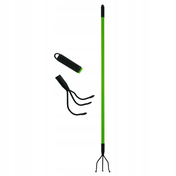 Cultivator cu trei dinți cu mâner din fibră de sticlă de 150 cm