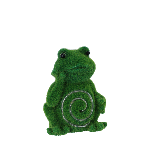 FIGURKA OGRODOWA - ŻABA ŚWIECĄCY BRZUSZEK 12,5 x 10,5 x 16,5 CM LED opak=4szt *7638