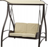 GARDEN SWING MADE OF TECHNORATTAN 166 X 130 X 170 CM BROWN PREMIUM