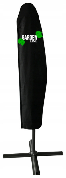 PARASOL OGRODOWY 3 M BEŻOWY "BANANA" Z POKROWCEM Z LED 