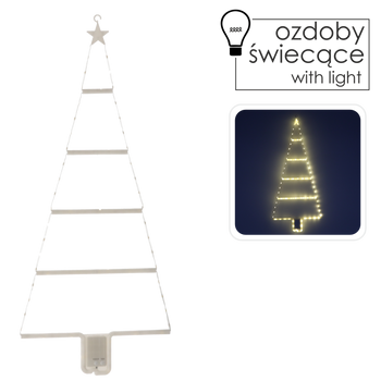 DECORAȚIUNE DE CRĂCIUN - BRAZI LED 97 L ALB CALD *9720