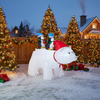 DMUCHANY NIEDŹWIEDŹ POLARNY Z PINGWINKAMI LED 200 CM *0431