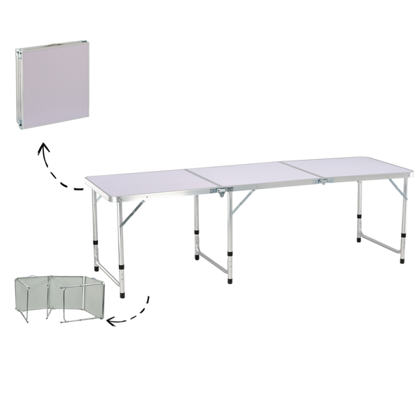 FOLDING CAMPING TABLE 180X60X70CM