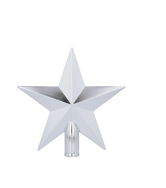 CHRISTMAS TREE SPIKE 20 CM STAR RED/GOLD/SILVER