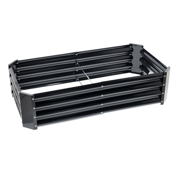 GRZĄDKA WARZYWNO-KWIATOWA 120 X 60 X 30 CM PROSTOKĄTNA ANTRACYT