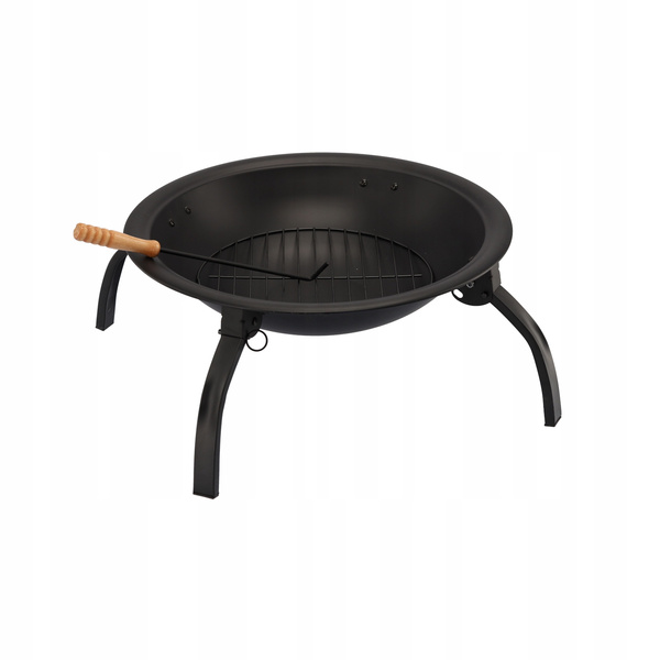 GARDEN FIRE PIT WITH COVER AND POKER 56 x 56 x 39,5 CM