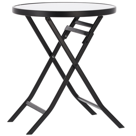 Masă rotundă pliabilă 60 x 70 cm negru *6636