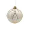 SET OF 12 ORNAMENTS 8 CM CHAMPAGNE/GRAY/WHITE