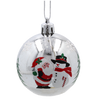 SET OF 24 CHRISTMAS BAUBLES RED, SILVER, GOLD
