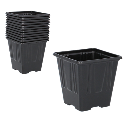KPL. 12 GHIVECE DIN PLASTIC 7 x 7 x 8 CM *3289
