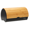 CUFĂ SABROSO - EMAILAT CU CAPAC DIN BAMBUS 38 x 25 x 18 CM NEGRU *8893