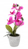 UMĚLÝ KVĚT - RŮŽOVÝ ORCHIDEJ 35 CM bal= 4 ks *4788